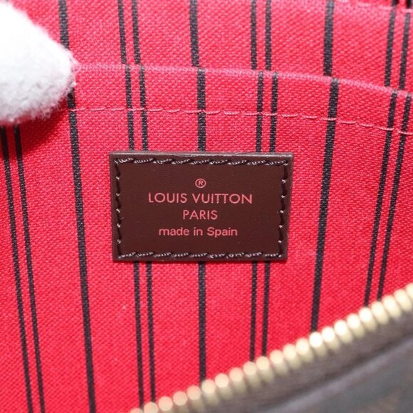 LOUIS VUITTON Damier Ebene Neverfull MM Pouch Accessory Pouch LV - Picture 12 of 16